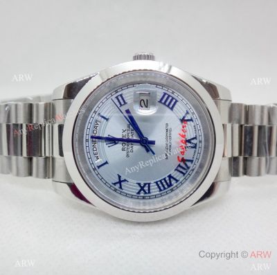 High Quality Rolex Day-date Ice Blue Arabic Dial 40mm  Movement